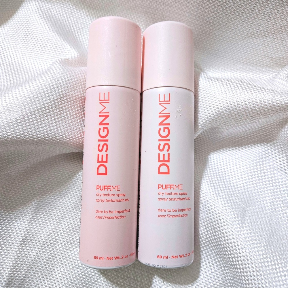 2pc DESIGNME PUFF.ME Dry Texture Spray 2oz 69ml Volumizing Hair Mist Set NEW